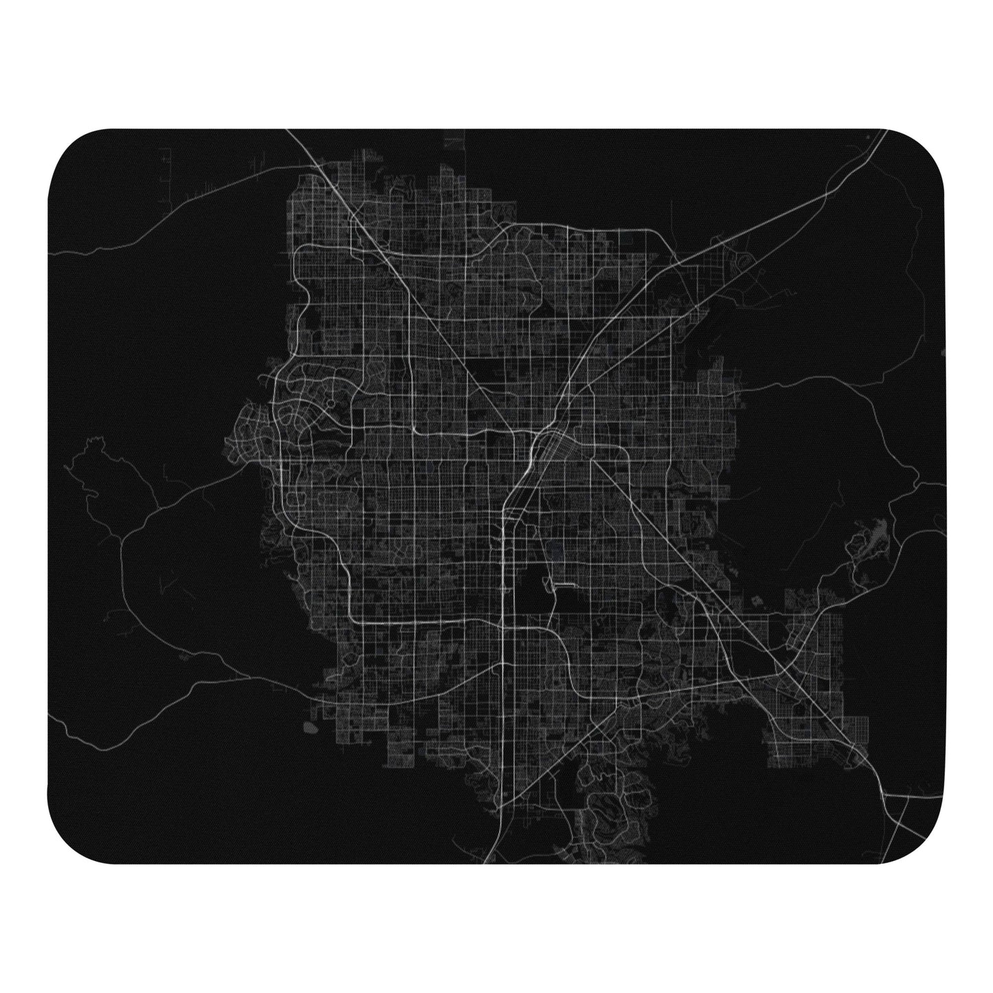Las Vegas Black Map Mouse Pad