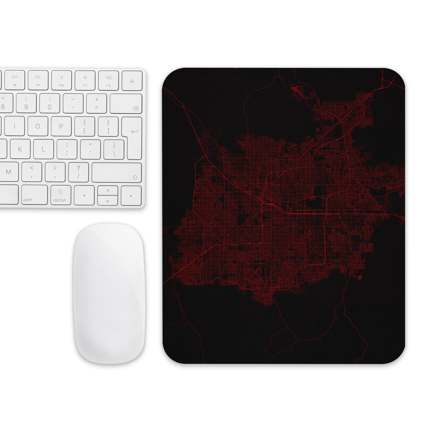 Las Vegas Black and Red Map Mouse Pad
