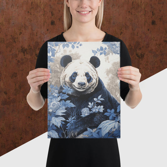 Ukiyo-e Panda Canvas Poster