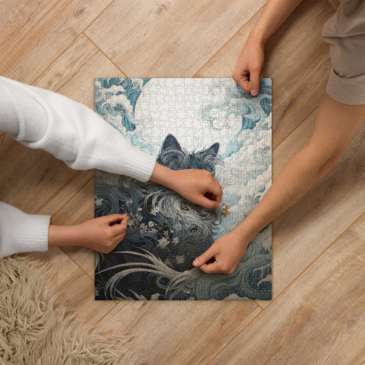 Ukiyo-e Cat Jigsaw Puzzle