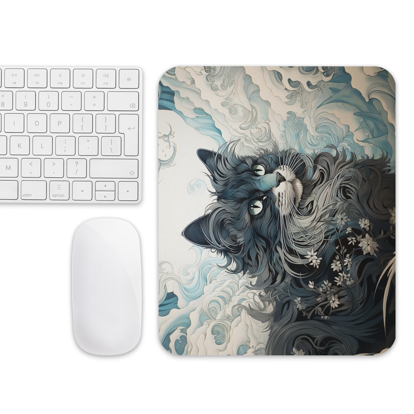Ukiyo-e Cat Mouse Pad
