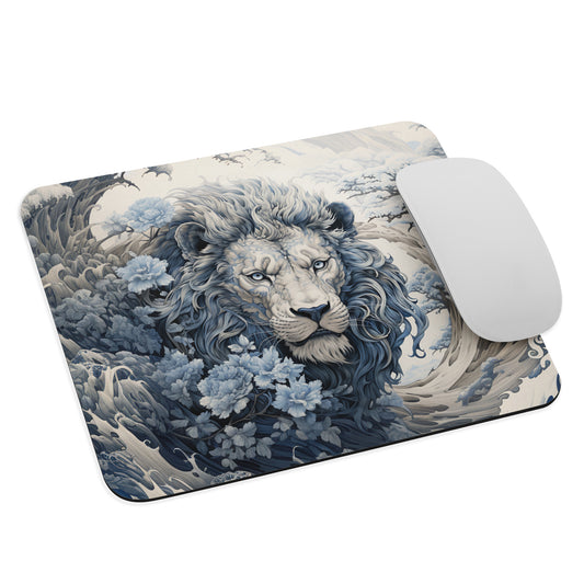 Ukiyo-e Lion Mouse Pad