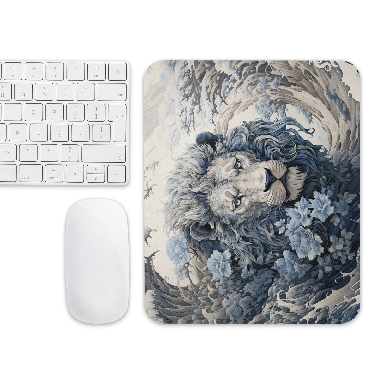 Ukiyo-e Lion Mouse Pad