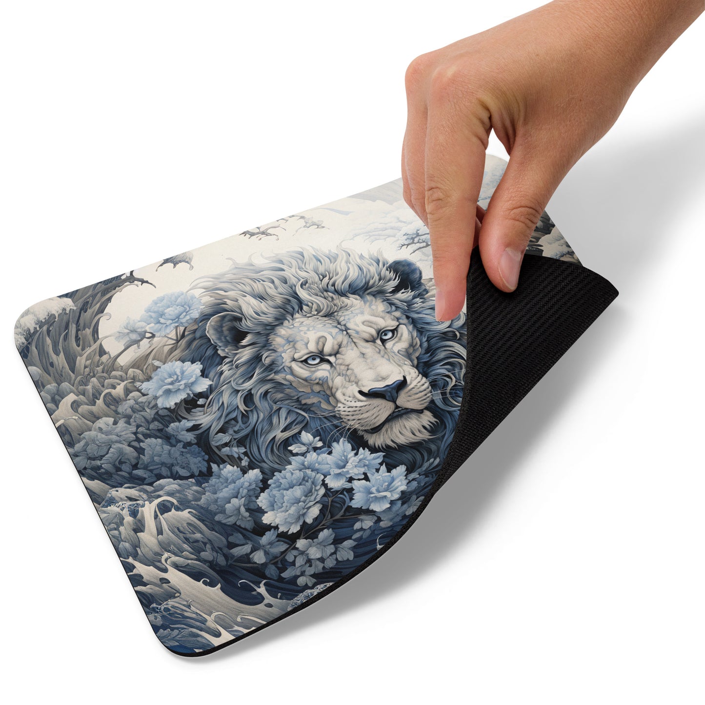 Ukiyo-e Lion Mouse Pad