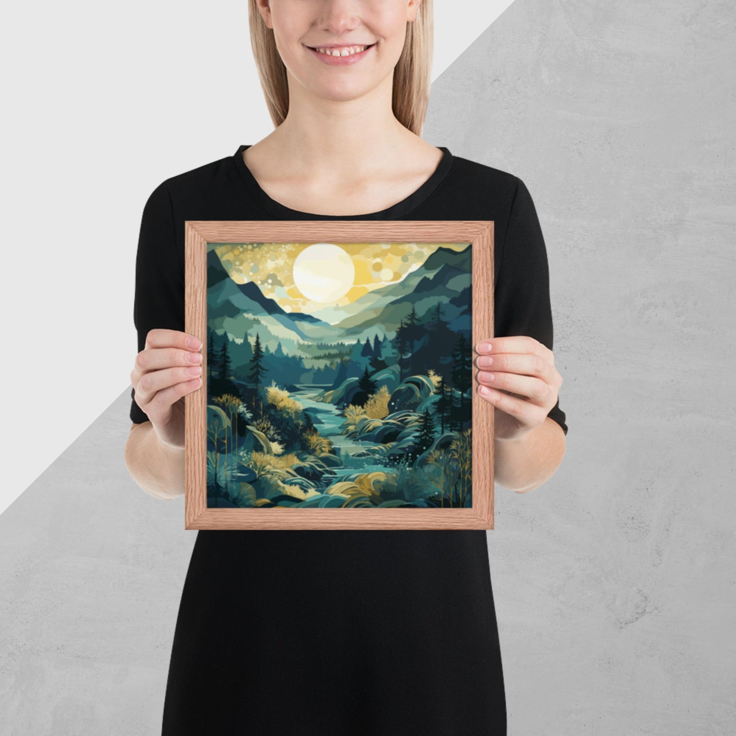 Forest Hills River Framed Poster