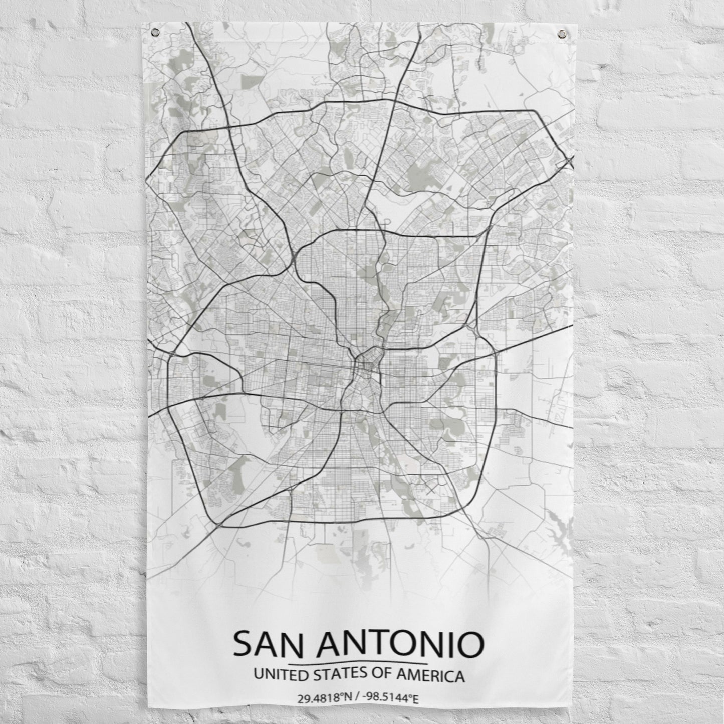 San Antonio White Flag Map