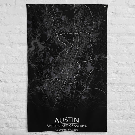 Austin Black Flag Map
