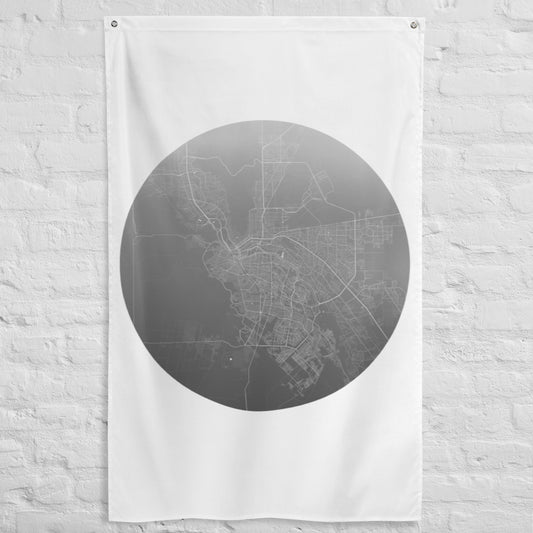 El Paso Silver on White Flag Map