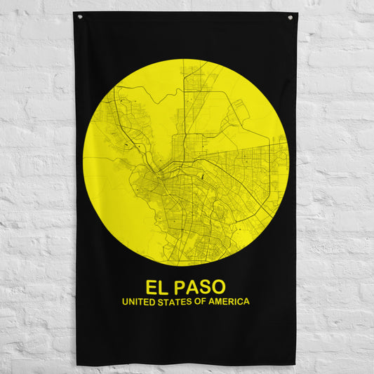 El Paso Circular Yellow Flag Map