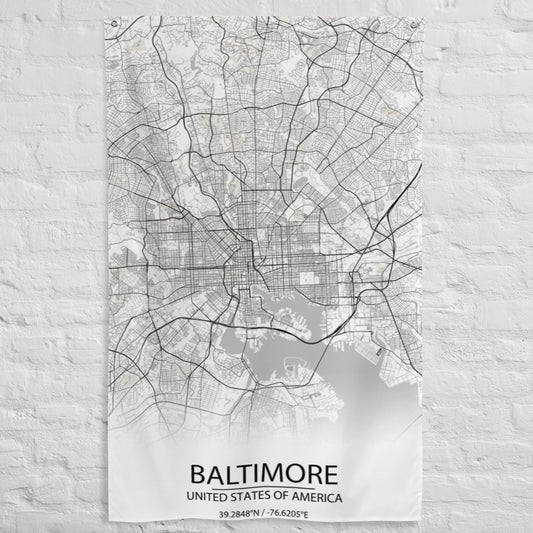 Baltimore White Flag Map