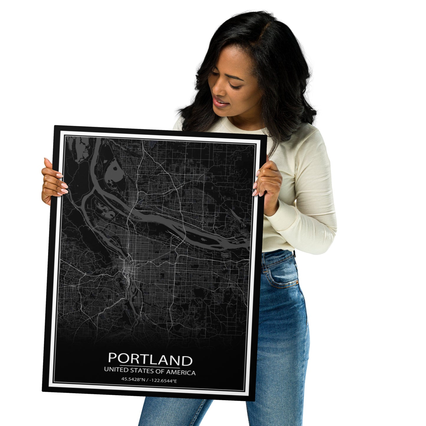 Portland Black Metal Map