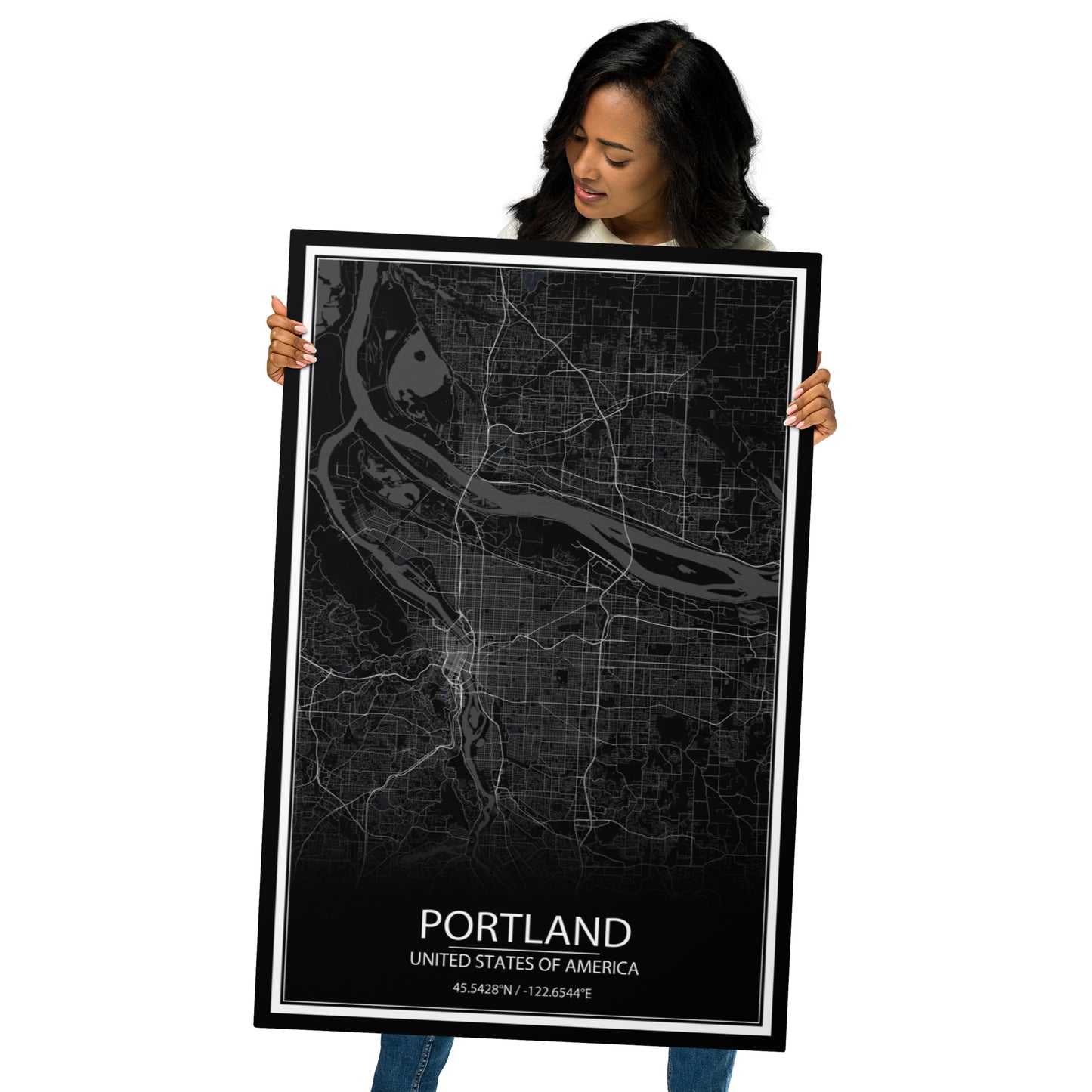 Portland Black Metal Map