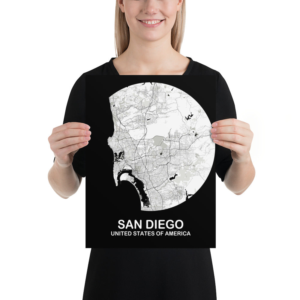 San Diego Circular White Paper Map