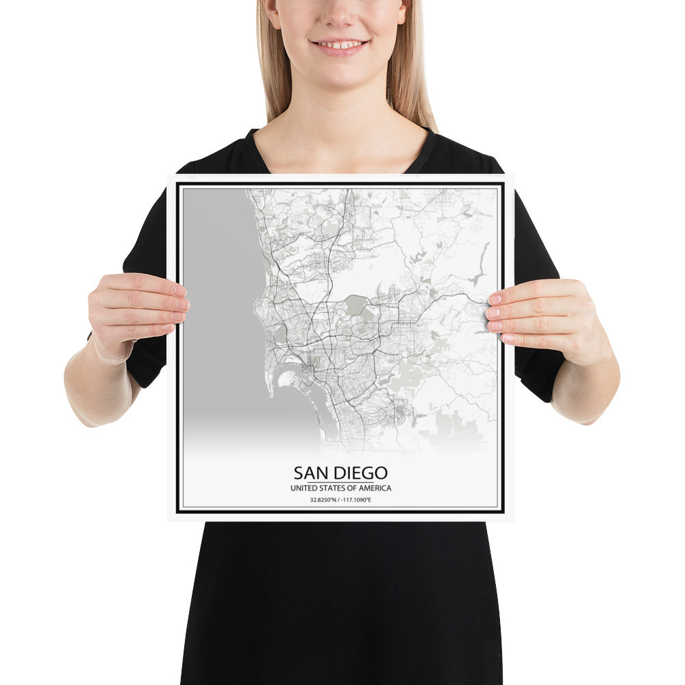 San Diego White Paper Map