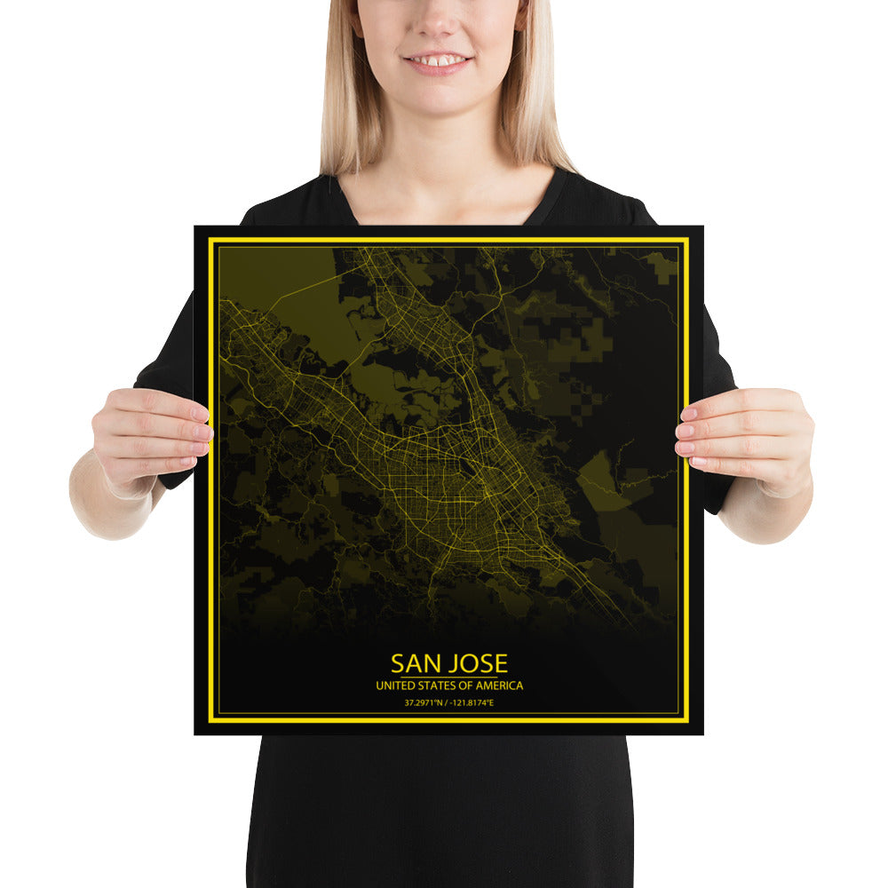 San Jose Black and Yellow Paper