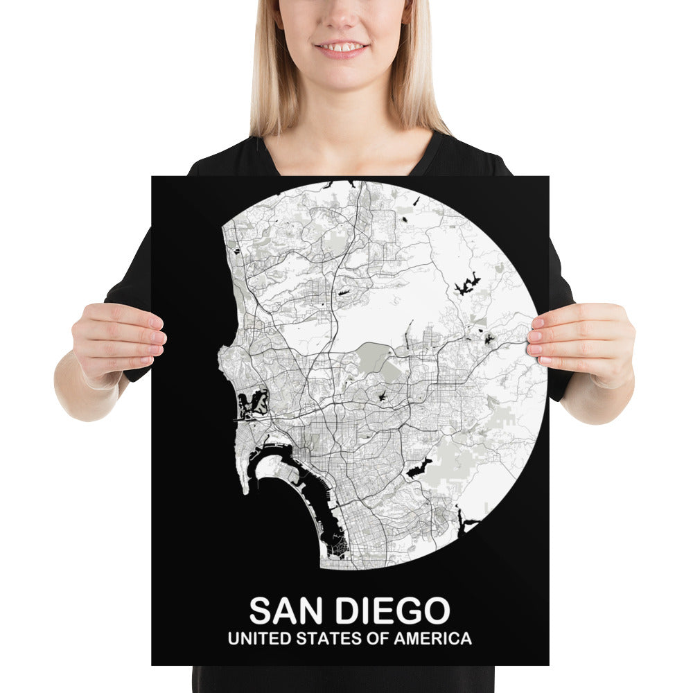 San Diego Circular White Paper Map