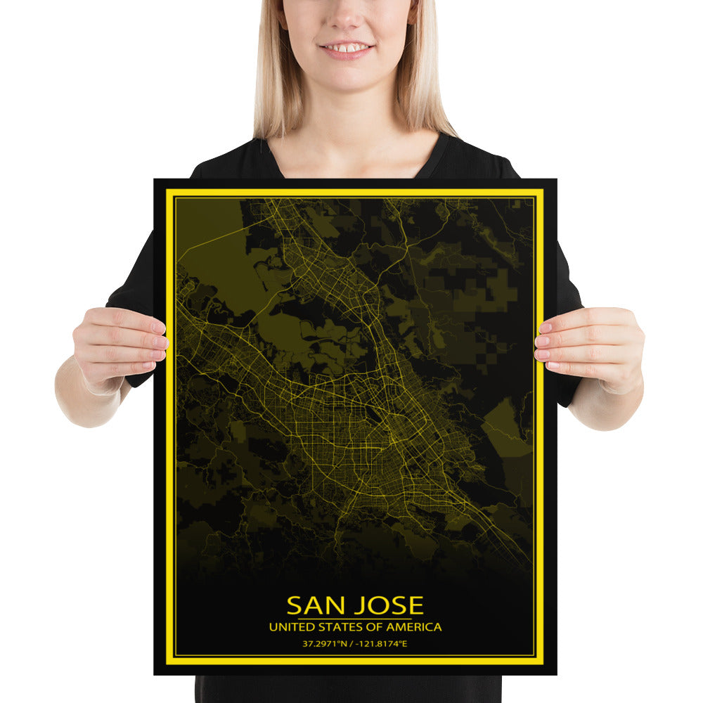 San Jose Black and Yellow Paper