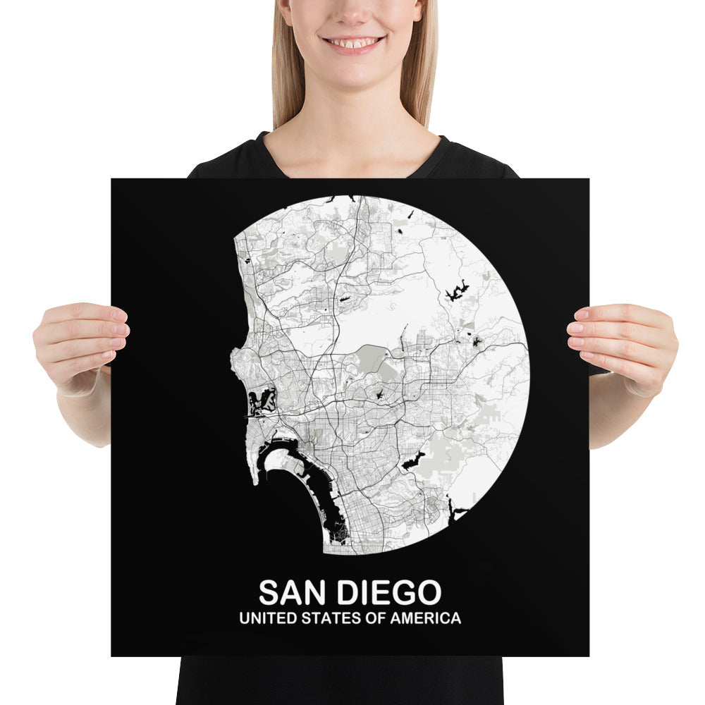 San Diego Circular White Paper Map