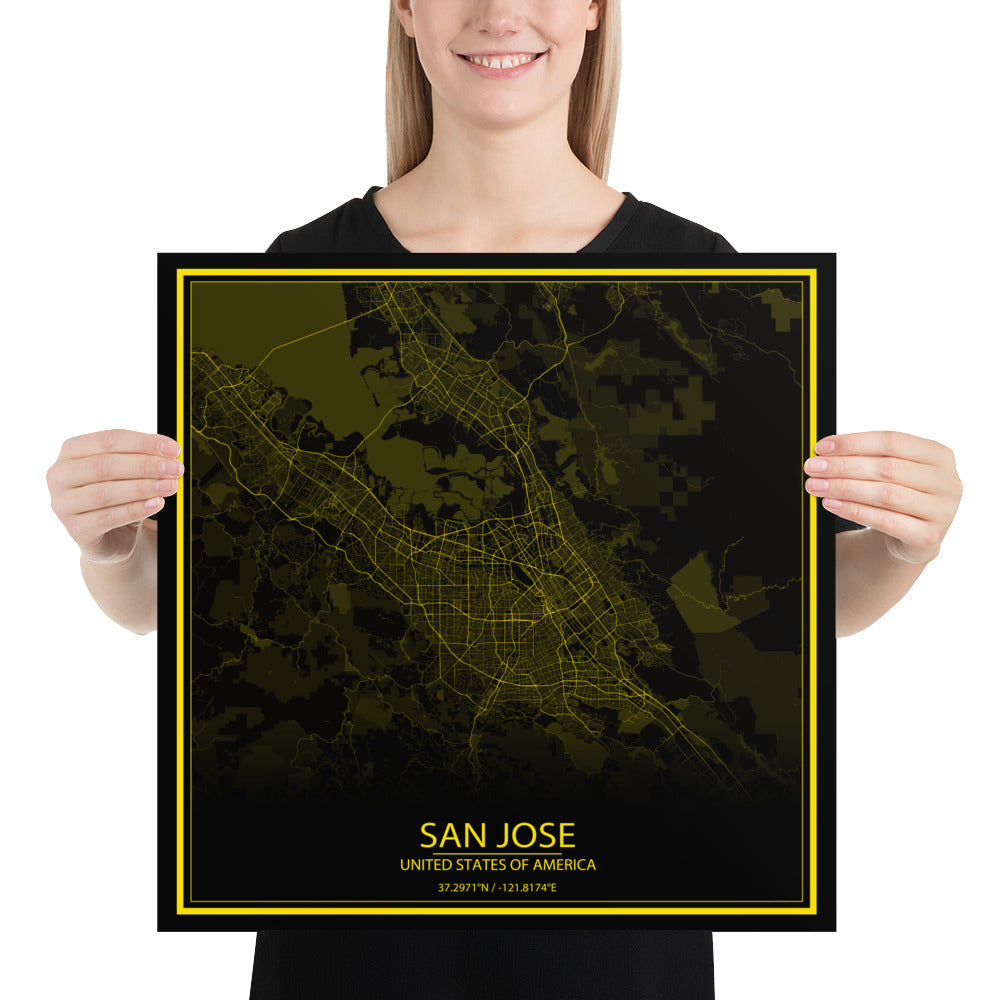 San Jose Black and Yellow Paper