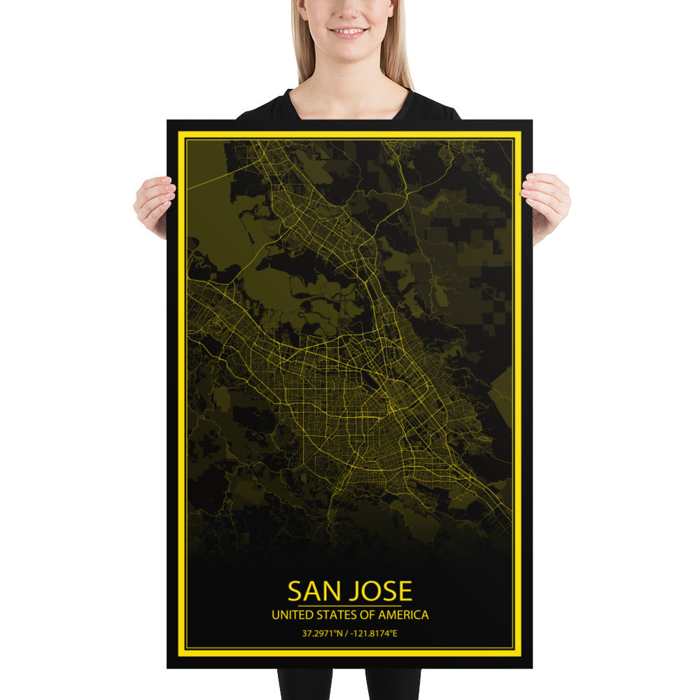 San Jose Black and Yellow Paper